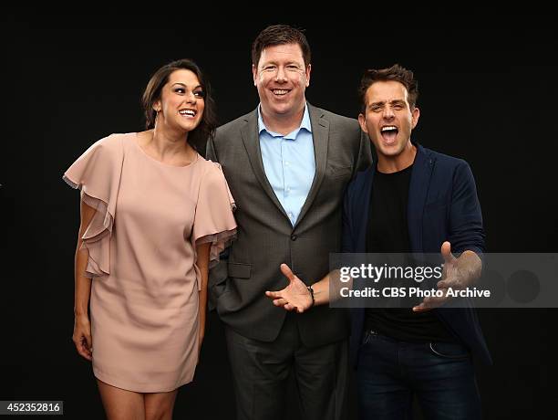 The McCarthys' actors Kelen Coleman, Jimmy Dunn and Joey McIntyre pose for a portrait during CBS' 2014 Summer TCA tour at The Beverly Hilton Hotel on...