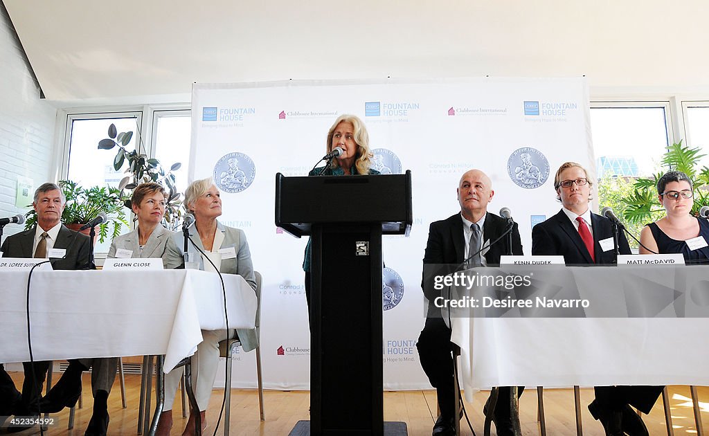 "Fountain House" Press Conference Hosted By Glenn Close and Steve Hilton