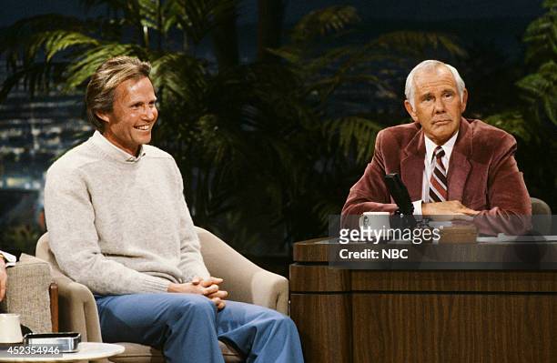 Pictured: Actor Jon Voight during an interview with host Johnny Carson on March 19, 1986 --