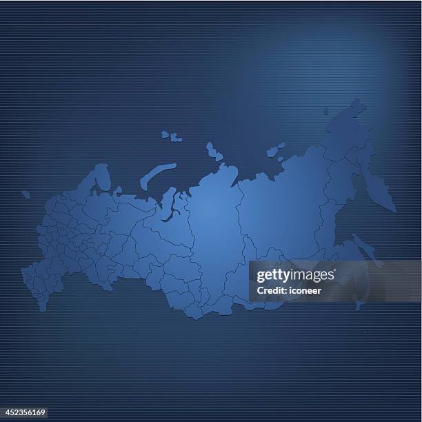 russia map dark - soviet union stock illustrations