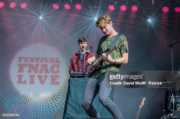 Dave Bayley from Glass Animals performs at Fnac Live Festival at Hotel de Ville on July 18, 2014 in Paris, France.