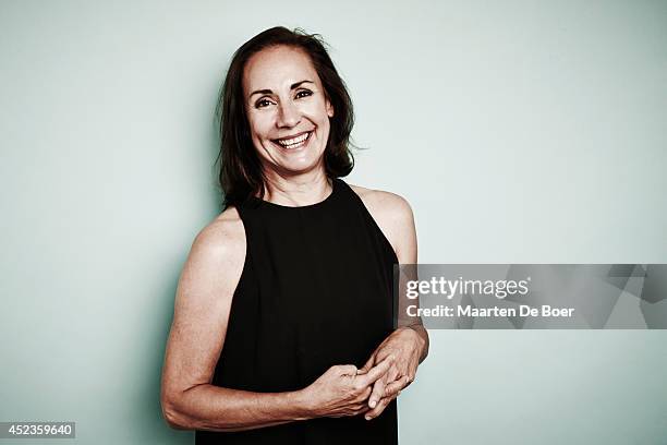 Actress Laurie Metcalf from the HBO television show 'Getting On' poses for a portrait at the Summer TCA Portrait Session 2014 on July 10, 2014 in...