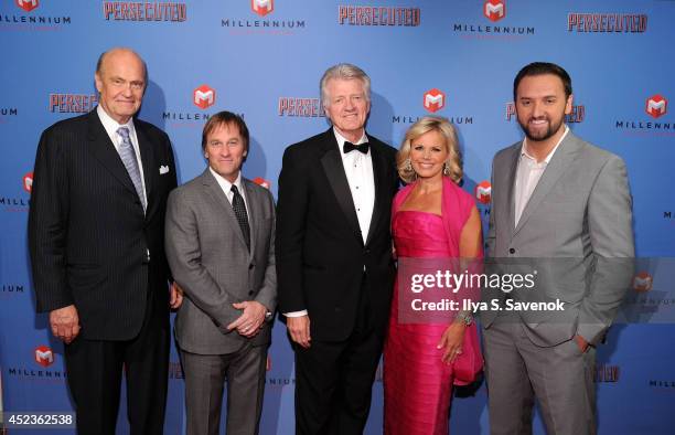 Former United States Senator Fred Thompson, comedian Brad Stine, James R. Higgins, journalist Gretchen Carlson and director Daniel Lusko attend...