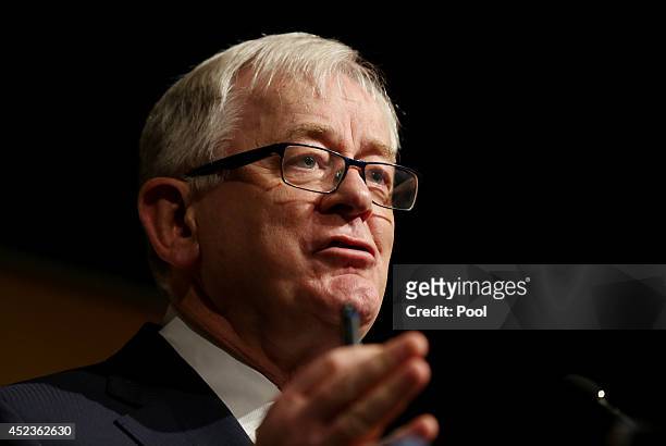 Australian Minister for Trade and Investment Andrew Robb speaking at the G20 Investment Forum Opening Plenary on July 19, 2014 in Sydney, Australia....