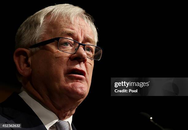 Australian Minister for Trade and Investment Andrew Robb speaking at the G20 Investment Forum Opening Plenary on July 19, 2014 in Sydney, Australia....