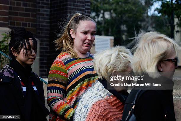 Mourners depart Saint Mary Magdalene Catholic Church following a service in memory of Sister Philomene Tiernan on July 19, 2014 in Sydney, Australia....