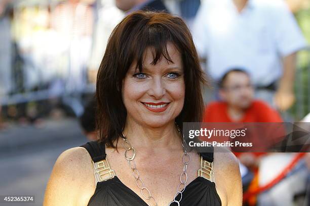 Close-up picture of Bavarian politician Gabriele Pauli on the red carpet. Celebrities from politics, sports and film came to Worms, to see the...