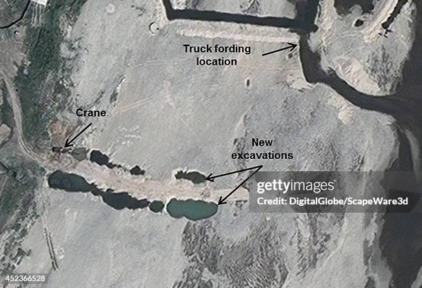 This is Figure 3-2 -- DigitalGlobe via Getty Images imagery of an after photo of the dam failure at the Yongbyon Nuclear Scientific Research Center...