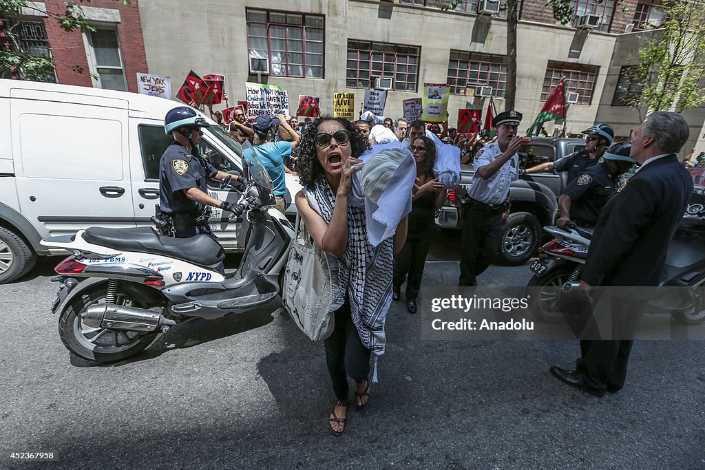 Protest against Israeli attacks in New York