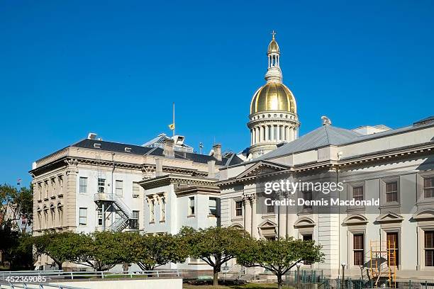 state house capitol building, trenton - trenton new jersey stock pictures, royalty-free photos & images