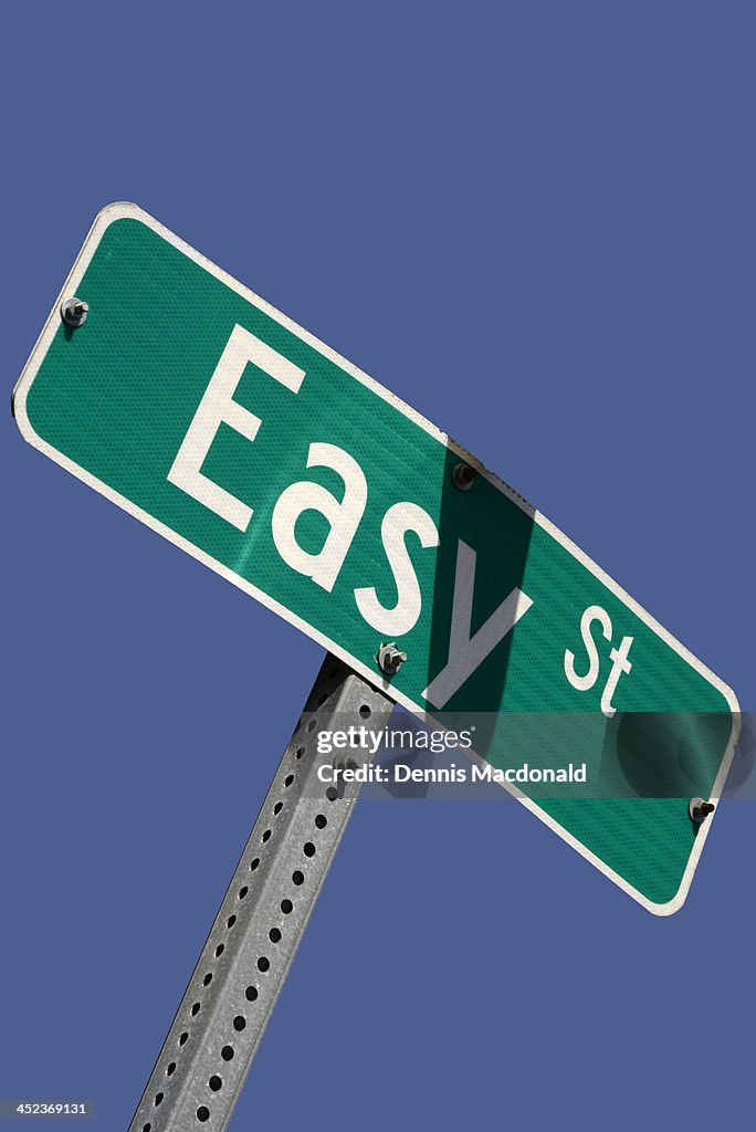 Easy Street road sign