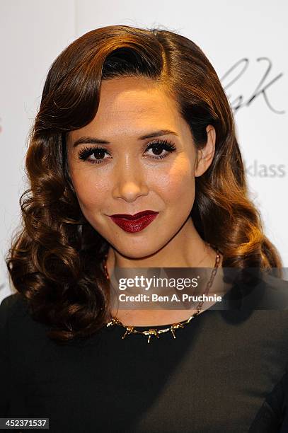 Myleene Klass attends the Mothercare VIP Christmas party at the newly refurbished Oxford Street Store at Mothercare Oxford Street on November 28,...