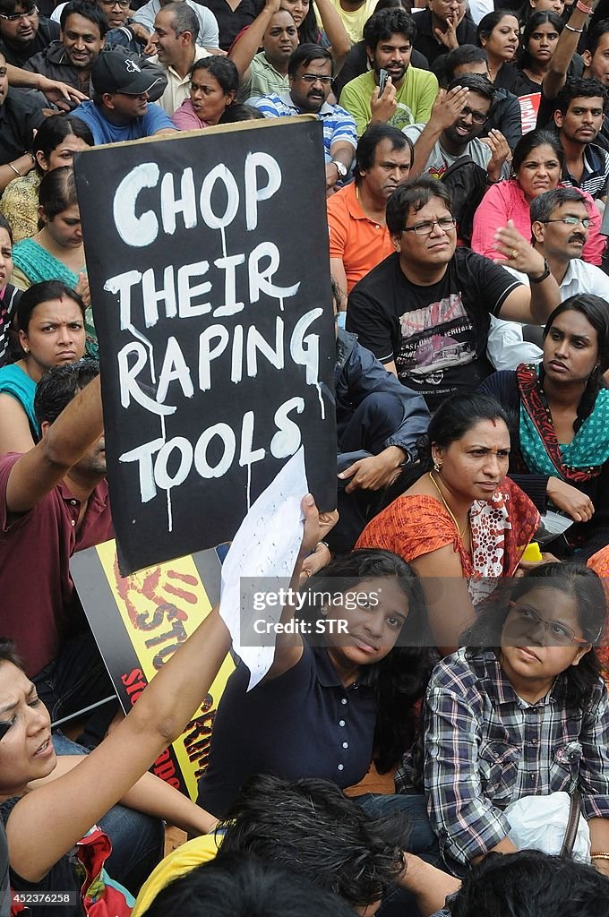 INDIA-CRIME-RAPE-PROTEST