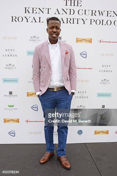 Jamal Edwards attends the Kent and Curwen Royal Charity Polo Cup at Watership Down, Sydmonton Court Estate on July 19, 2014 in Newbury, United...