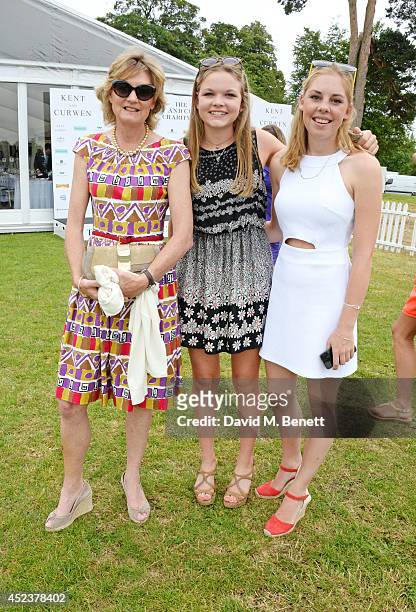 Lady Madeleine Lloyd Webber and daughter Isabella Lloyd Webber attend the Kent and Curwen Royal Charity Polo Cup at Watership Down, Sydmonton Court...