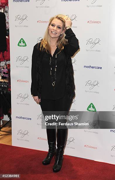 Millie Clode attends the Mothercare VIP Christmas party at the newly refurbished Oxford Street Store at Mothercare Oxford Street on November 28, 2013...