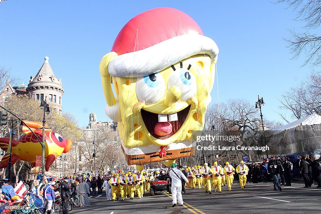 Nickelodeon's SpongeBob SquarePants, Dora The Explorer And Teenage Mutant Ninja Turtles Kick Off The Holidays At 87th Annual Macy's Thanksgiving Day Parade