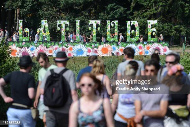 General view of the atmosphere Latitude Festival 2014 at Henham Park Estate on July 18, 2014 in Southwold, United Kingdom.