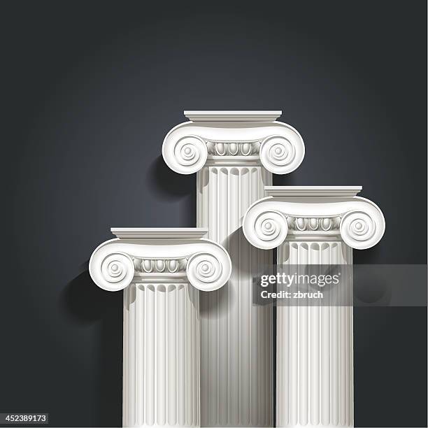 stockillustraties, clipart, cartoons en iconen met columns - romeins