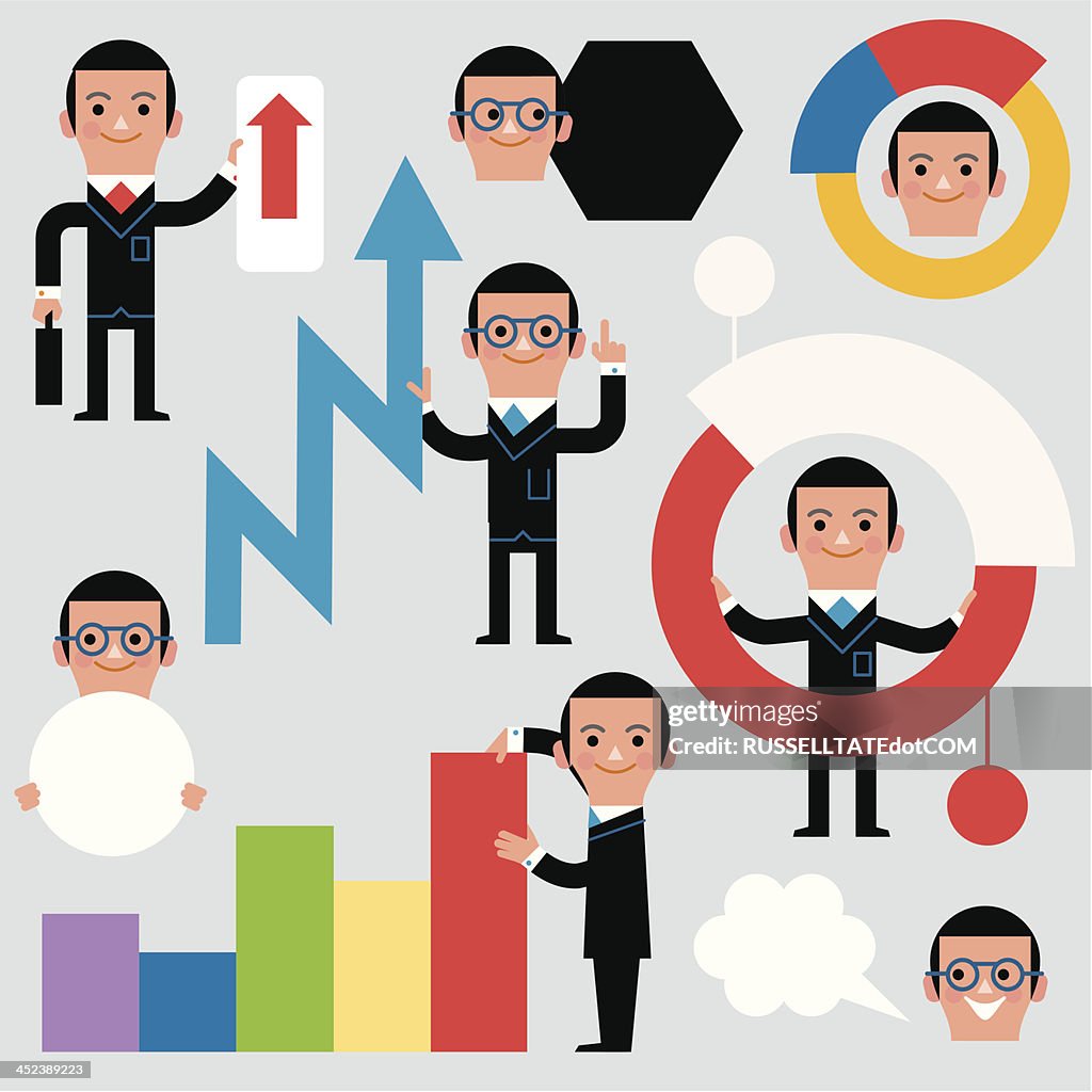 InfoGraphic Elements Man