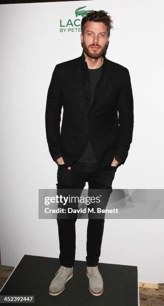 Rick Edwards attends the Peter Saville for Lacoste launch at Shoreditch House on November 28, 2013 in London, England.