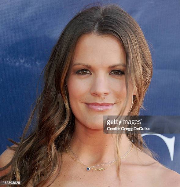 Actress Melissa Claire Egan arrives at the 2014 Television Critics Association Summer Press Tour - CBS, CW And Showtime Party at Pacific Design...