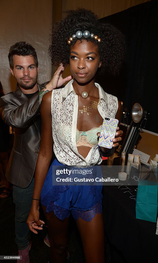 Jonathan Product at L*SPACE By Monica Wise Mercedes-Benz Fashion Week Swim 2015 - Backstage