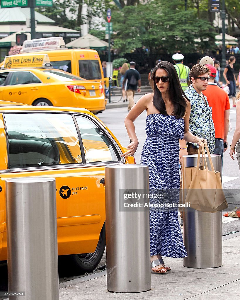 Celebrity Sightings In New York City - July 19, 2014