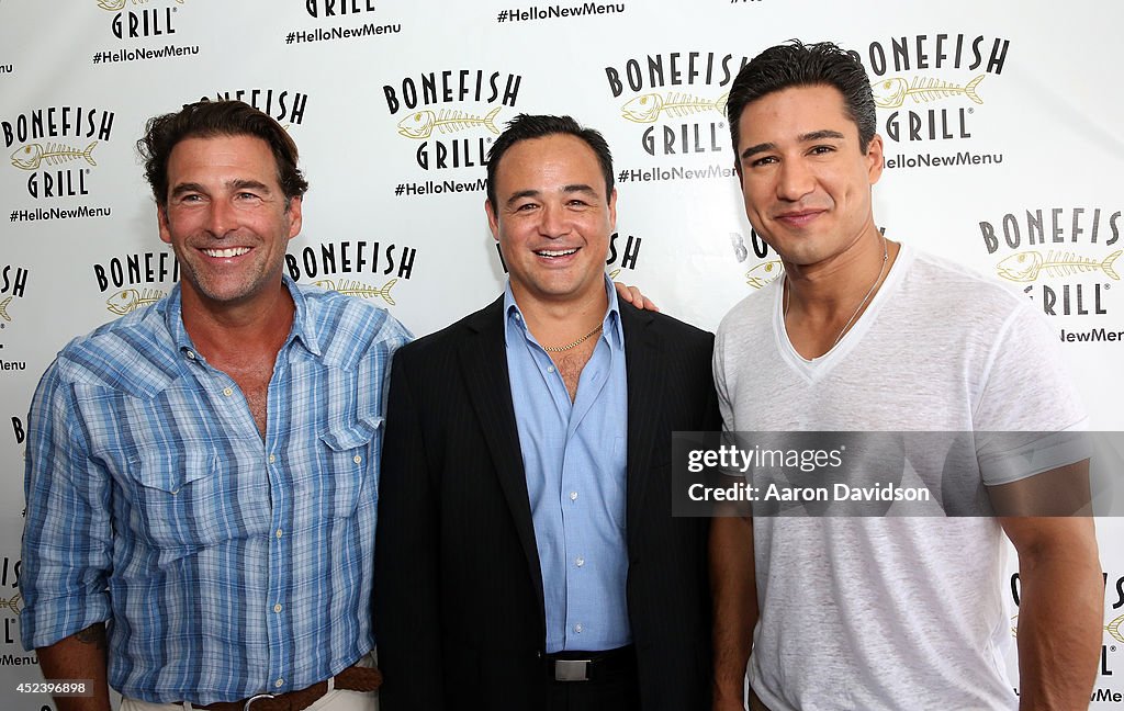 Bonefish Grill Launches New Menu With Celebrity Host Mario Lopez At Private Dockside Party And Cruise in Miami