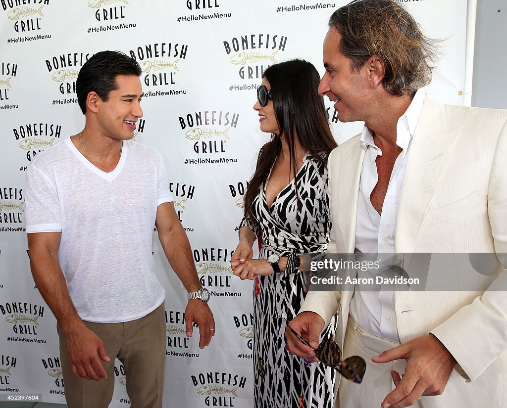 Bonefish Grill Launches New Menu With Celebrity Host Mario Lopez At Private Dockside Party And Cruise in Miami