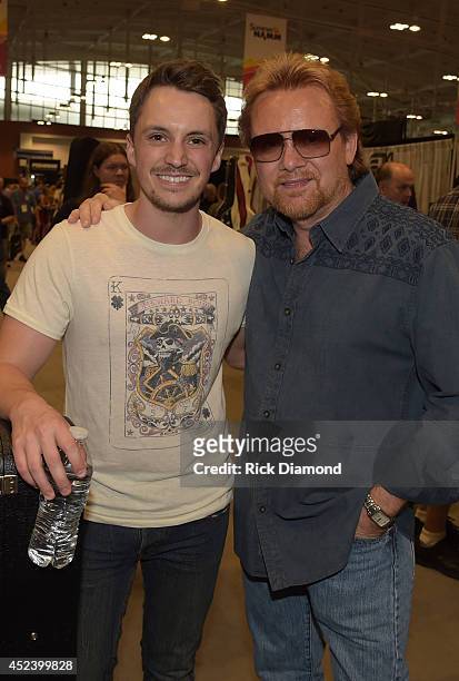 Recording Artists Greg Bates and Lee Roy Parnell attend Music Industry Day At Summer NAMM With Performances By Singer/Songwriter Jonathan Jackson of...