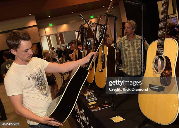 Singer/Songwriter Greg Bates attends Music Industry Day At Summer NAMM With Performances By Singer/Songwriter Jonathan Jackson of ABC's Nashville And...