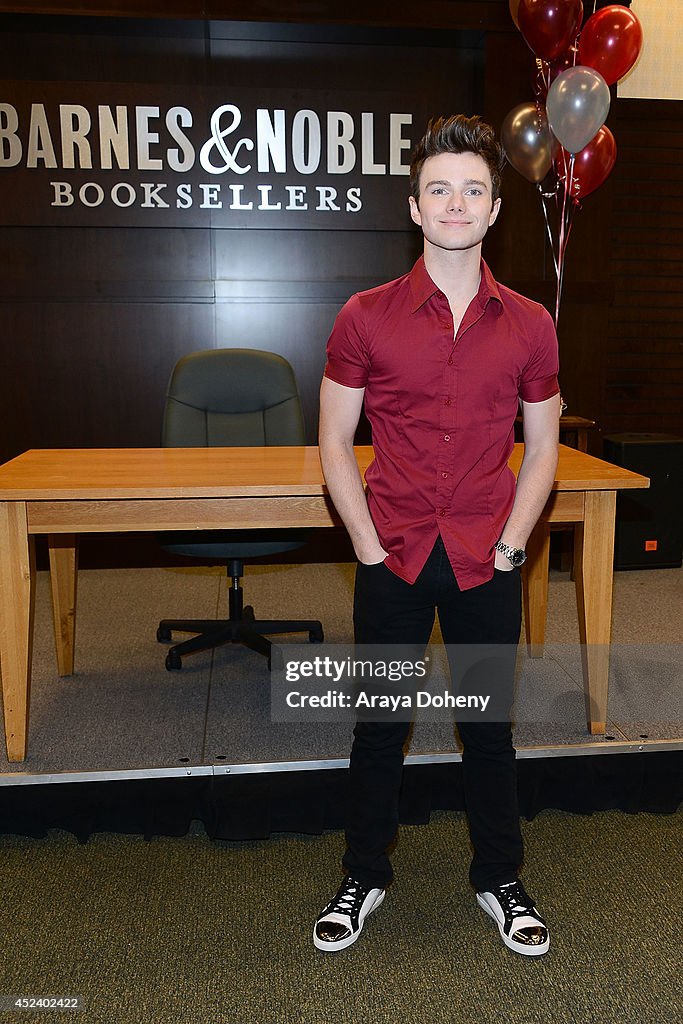 Chris Colfer Signs Copies Of His New Book "The Land Of Stories: A Grimm Warning"