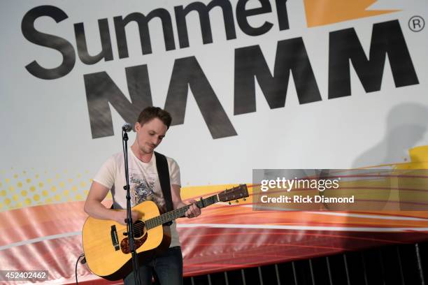 Singer/Songwriter Greg Bates attends Music Industry Day At Summer NAMM With Performances By Singer/Songwriter Jonathan Jackson of ABC's Nashville And...