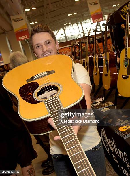 Singer/Songwriter Greg Bates attends Music Industry Day At Summer NAMM With Performances By Singer/Songwriter Jonathan Jackson of ABC's Nashville And...