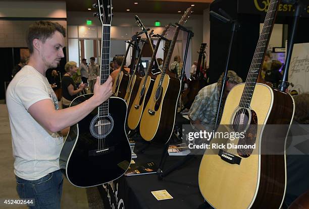 Singer/Songwriter Greg Bates attends Music Industry Day At Summer NAMM With Performances By Singer/Songwriter Jonathan Jackson of ABC's Nashville And...