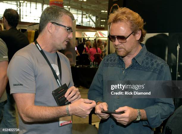 Brian Vance D'Addario & Co. Chats with Singer/Songwriter Lee Roy Parnell during Music Industry Day At Summer NAMM With Performances By...