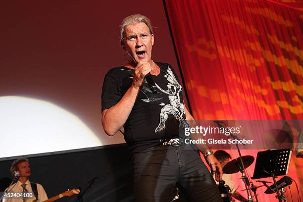 Johnny Logan sings at the Kaiser Cup 2014 Gala on July 19, 2014 in Bad Griesbach near Passau, Germany.