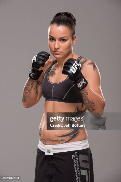 Raquel Pennington poses for a portrait on November 27, 2013 in Las Vegas, Nevada.