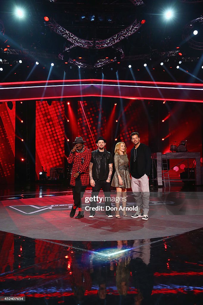 The Voice Final Five And Their Coaches - Media Call