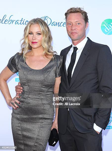Martyn LeNoble and Christina Applegate attend the 4th Annual Celebration Of Dance Gala Presented By The Dizzy Feet Foundation at Dorothy Chandler...