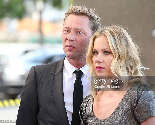 Martyn LeNoble and Christina Applegate attend the 4th Annual Celebration Of Dance Gala Presented By The Dizzy Feet Foundation at Dorothy Chandler...