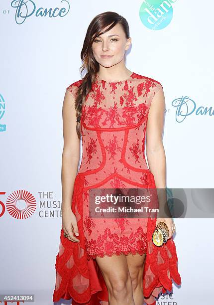 Briana Evigan arrives at The Dizzy Feet Foundation's 4th Annual Celebration of Dance Gala held at Dorothy Chandler Pavilion on July 19, 2014 in Los...