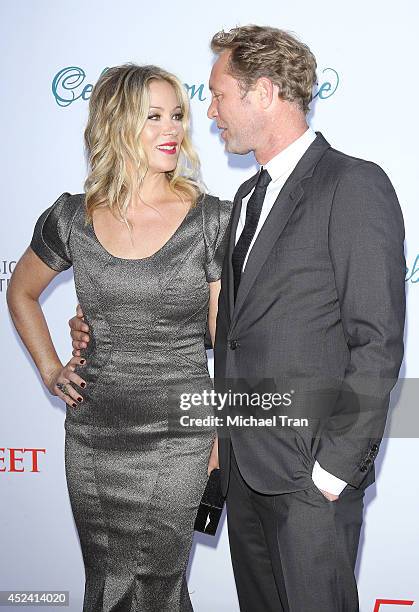 Christina Applegate and Martyn LeNoble arrive at The Dizzy Feet Foundation's 4th Annual Celebration of Dance Gala held at Dorothy Chandler Pavilion...