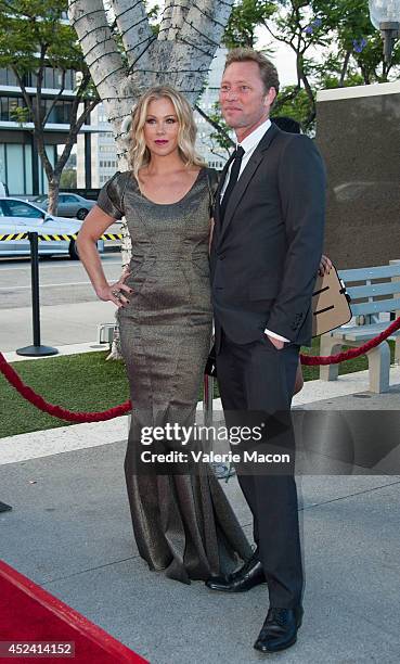 Actress Christina Applegate and husband Martyn LeNoble arrives at the 4th Annual Celebration Of Dance Gala Presented By The Dizzy Feet Foundation at...