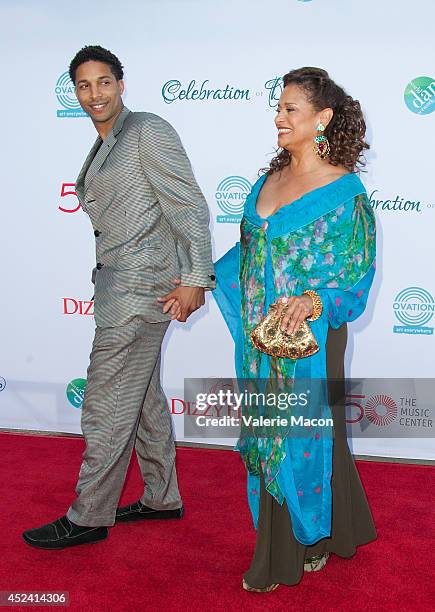 Norman Nixon Jr. And actress/Choreographer Debbie Allen arrives at the 4th Annual Celebration Of Dance Gala Presented By The Dizzy Feet Foundation at...