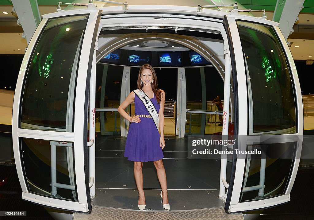 Miss USA Nia Sanchez Rides The High Roller At The LINQ In Las Vegas