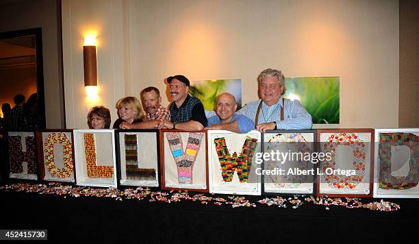 Actors Denise Nickerson, Julie Dawn Cole, Peter Ostrum, Paris Themmen and Michael Bollner at the The Hollywood Show held at Westin Los Angeles...