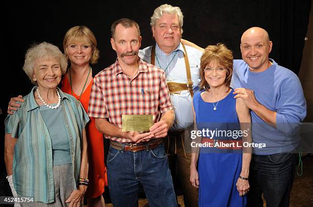 Cast of Willy Wonka Diana Sowle, Julie Dawn Cole, Peter Ostrum, Michael Bollner, Denise Nickerson and Paris Themmen at the The Hollywood Show held at...
