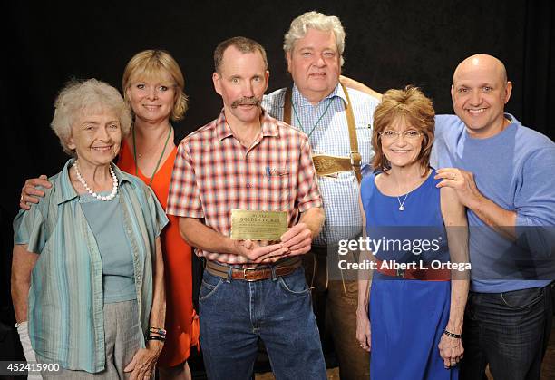 Cast of Willy Wonka Diana Sowle, Julie Dawn Cole, Peter Ostrum, Michael Bollner, Denise Nickerson and Paris Themmen at the The Hollywood Show held at...